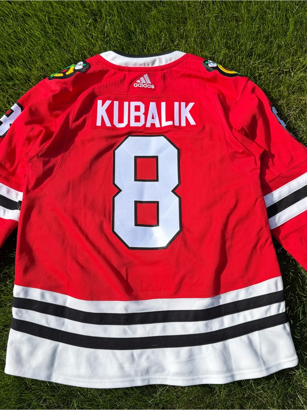 Dominik Kubalik chicago blackhawks adidas jersey mens XL